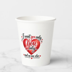 Vasos De Papel Solo Tú ❤️