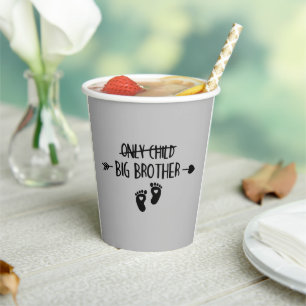 Vasos De Papel Sólo un niño cruzado ahora Gran Hermano