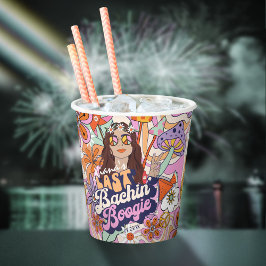 Vasos De Papel Solterona Groovy de los 70 Última Fiesta Bailongo 