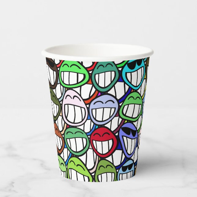 Vasos De Papel ¡Sonríe! (Anverso)