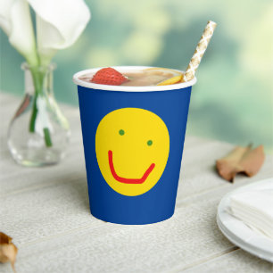 Vasos De Papel Sonriente Sun Happy Face Paper Cups