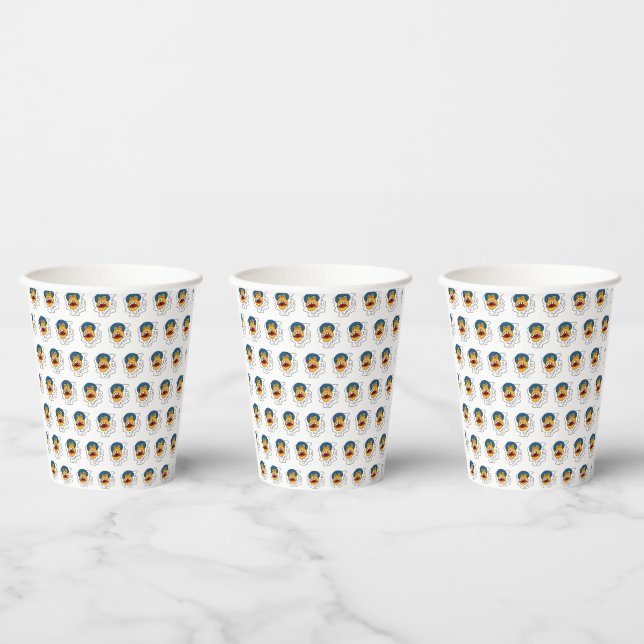 Vasos De Papel Sonrisa cara de mono (Multi)