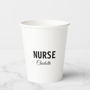 Vasos De Papel Soy enfermera experta médica agregue su nombre tex