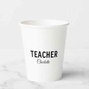 Vasos De Papel Soy profesor escuela Universidad agregue su nombre