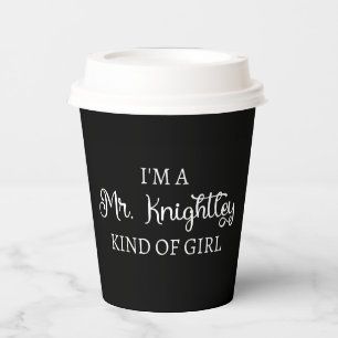 Vasos De Papel Soy un Sr. Knightley Tipo de Chica I