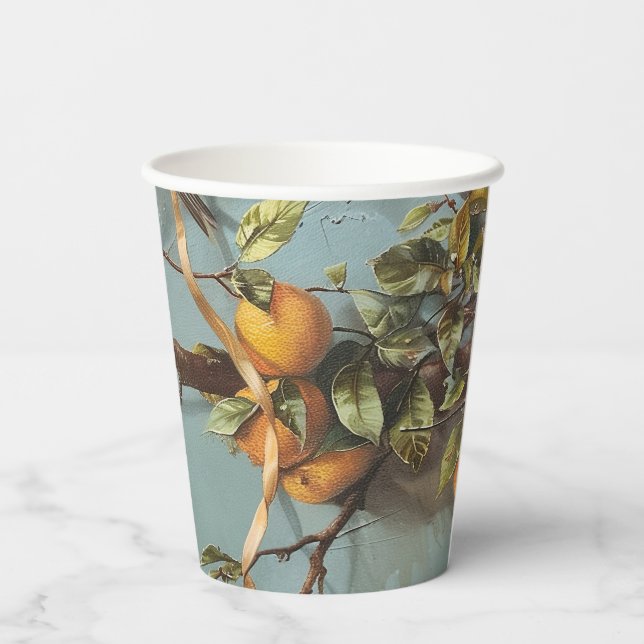 Vasos De Papel Sparrow - Taza de papel de 236 ml (Reverso )