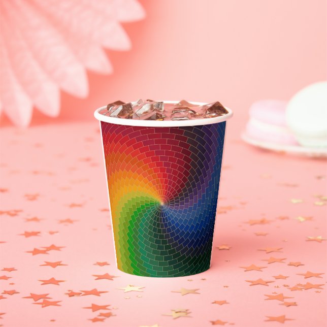 Vasos De Papel Spectrum wheel made of bricks (in situ)