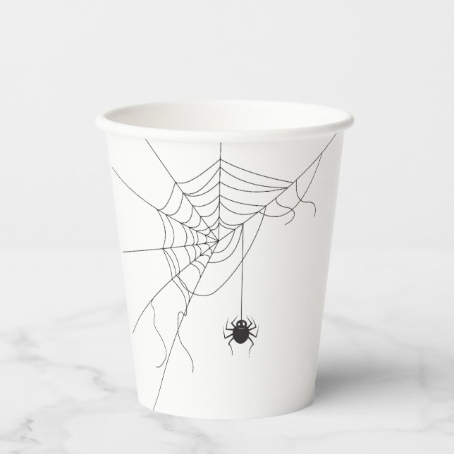 Vasos De Papel spider web (Anverso)