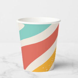 Vasos De Papel Splash y taza de papel servida