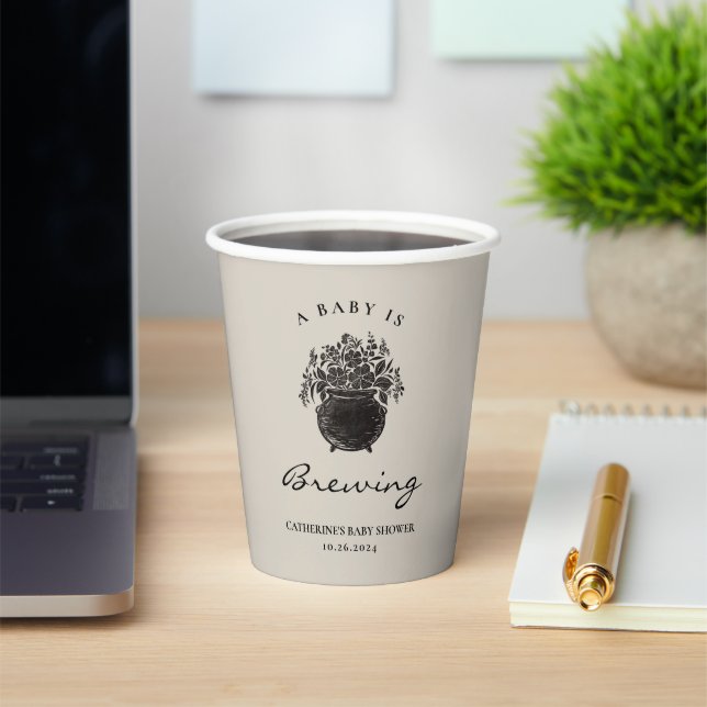 Vasos De Papel Spookone Baby Shower Paper Cup (in situ)