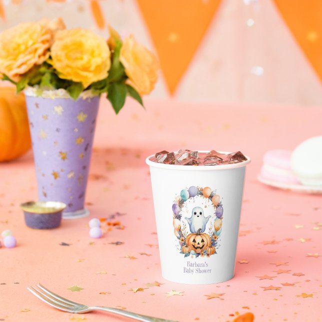 Vasos De Papel Spooky Cute Baby Shower (Subido por el creador)