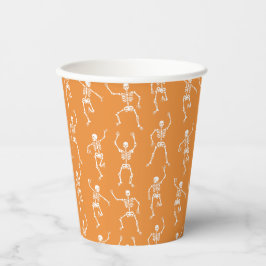 Vasos De Papel Spooky Dancing Skeleton Paper taza