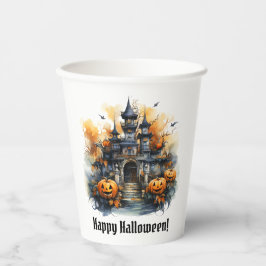 Vasos De Papel Spooky Haunted Castle