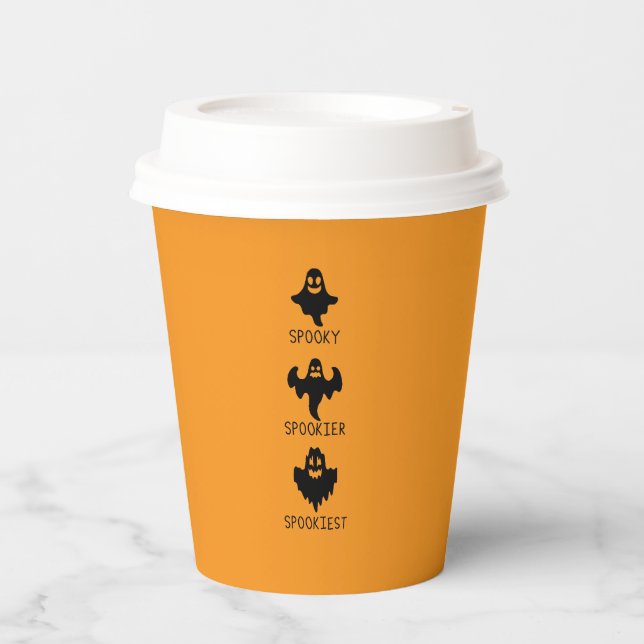 Vasos De Papel Spooky spookier spookiest (Anverso)