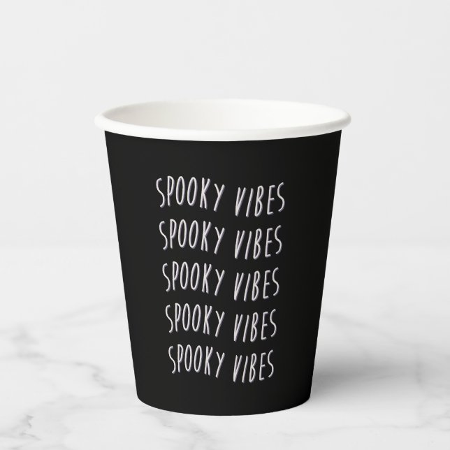 Vasos De Papel spooky vibes typography (Anverso)