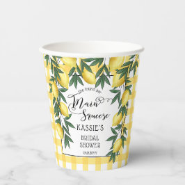 Vasos De Papel Squeeze Lemons Ducha Tropical Bridal