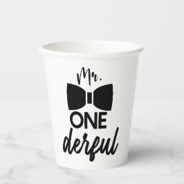 Vasos De Papel Sr. ONEMaravilloso Sr. Maravilloso Primer Cumpleañ