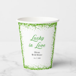 Vasos De Papel St Patrick's Day Lucky in Love Bridal Shower