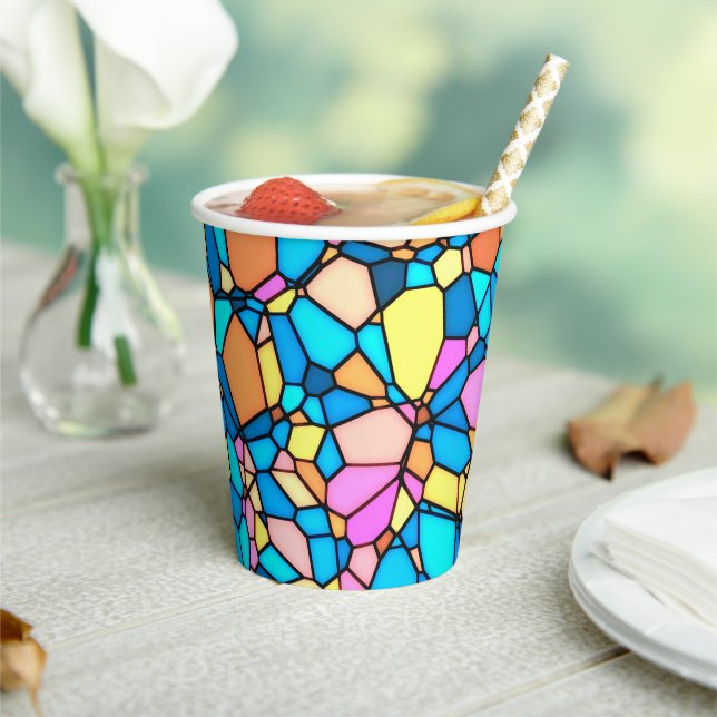 Vasos De Papel Stain Glass Lite (in situ)