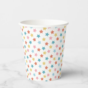 Vasos De Papel Star Confetti (Retro)