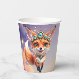 Vasos De Papel Starlit Fox of the Moonlit Meadows.