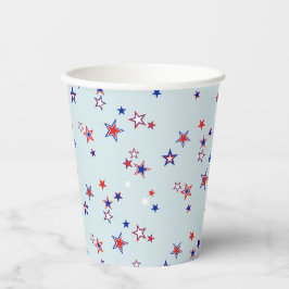 Vasos De Papel Starry Field Patriótico Estadounidense