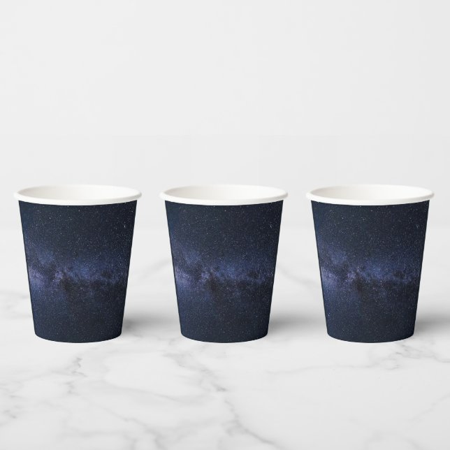 Vasos De Papel Starry Night_Milky Way Paper Cups (Multi)