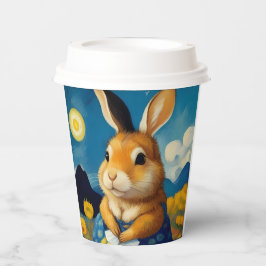 Vasos De Papel Starry Spring Bunny Paper Cup
