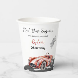 Vasos De Papel Start Your Engine Any Age Birthday 