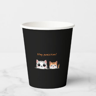 Vasos De Papel Stay pawsitive