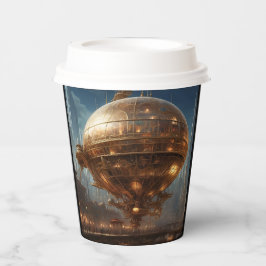 Vasos De Papel Steampunk Cityscape No. 1