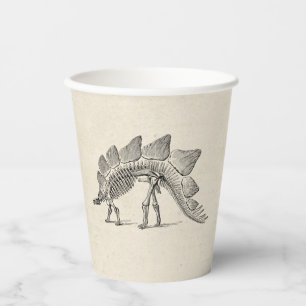 Vasos De Papel Stegosaurus Dinosaur Skeleton Fossil
