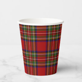 Vasos De Papel Stewart Royal Scottish Clan Tartan Paper Cups
