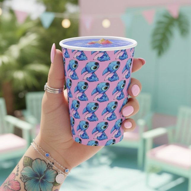 Vasos De Papel Stitch Paper Cups (Subido por el creador)