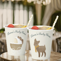 Vasos De Papel Storybook Woodland Friends Fawn Baby Shower