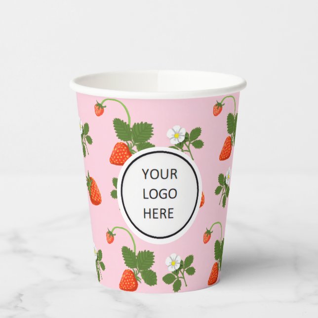 Vasos De Papel Strawberries (Izquierda)