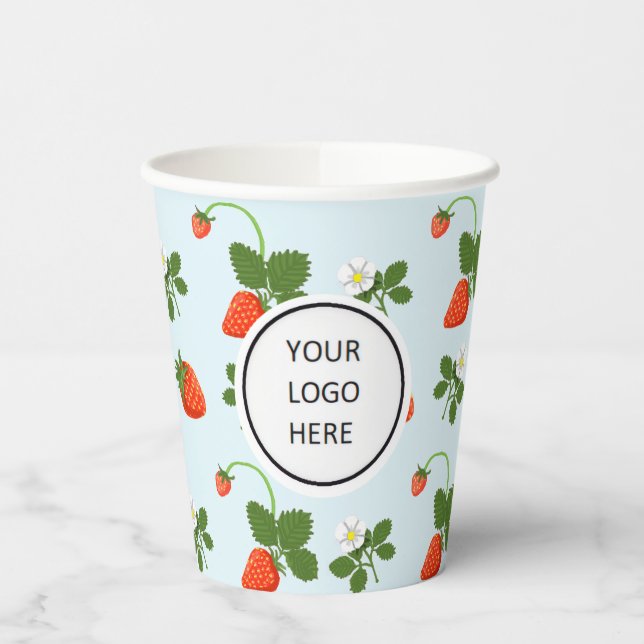 Vasos De Papel Strawberries (Izquierda)