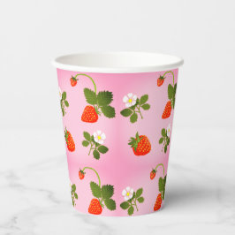 Vasos De Papel Strawberries
