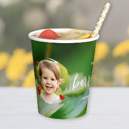 Vasos De Papel Strawberry And Green Child's Berry First Birthday