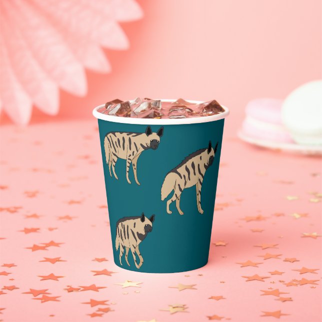 Vasos De Papel Striped Hyenas (in situ)