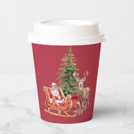 Vasos De Papel Stylish Merry Christmas Modern Holiday Pattern Cup