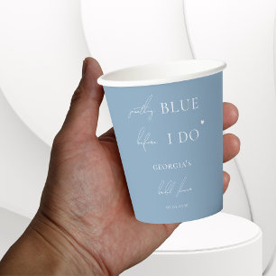 Vasos De Papel Stylish Something Blue Before I Do Despedida de so