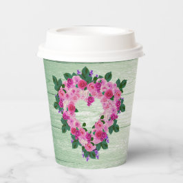 Vasos De Papel Su hermoso corazón