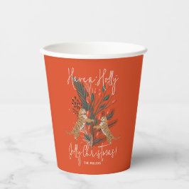 Vasos De Papel Sucursal de navidades y Navidades de Tigres Holly