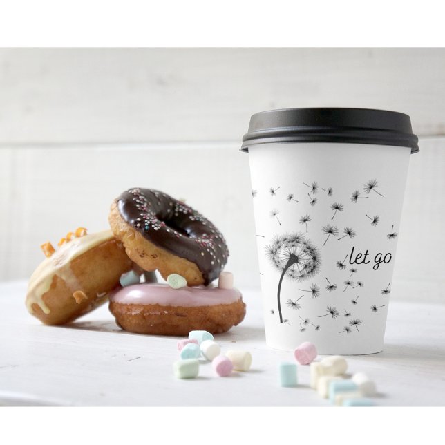 Vasos De Papel Suéltame, semilla de león fluyendo en el viento (Subido por el creador)