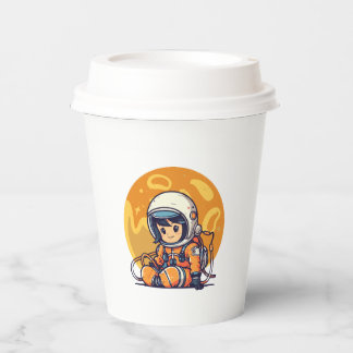 Vasos De Papel Sueño grande, pequeño astronauta