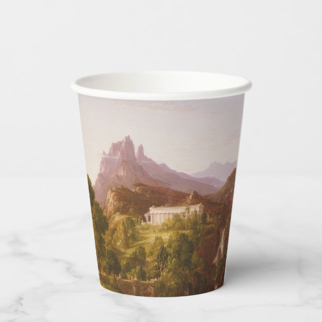 Vasos De Papel Sueño Thomas Cole de Arcadia (Reverso )