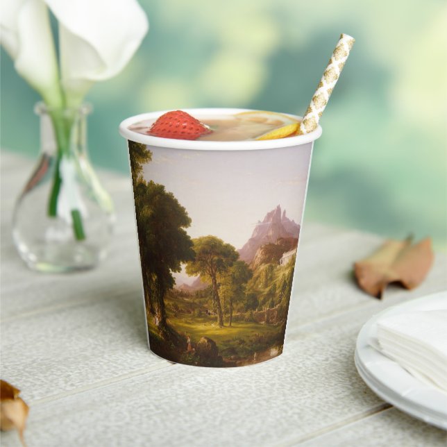 Vasos De Papel Sueño Thomas Cole de Arcadia (in situ)
