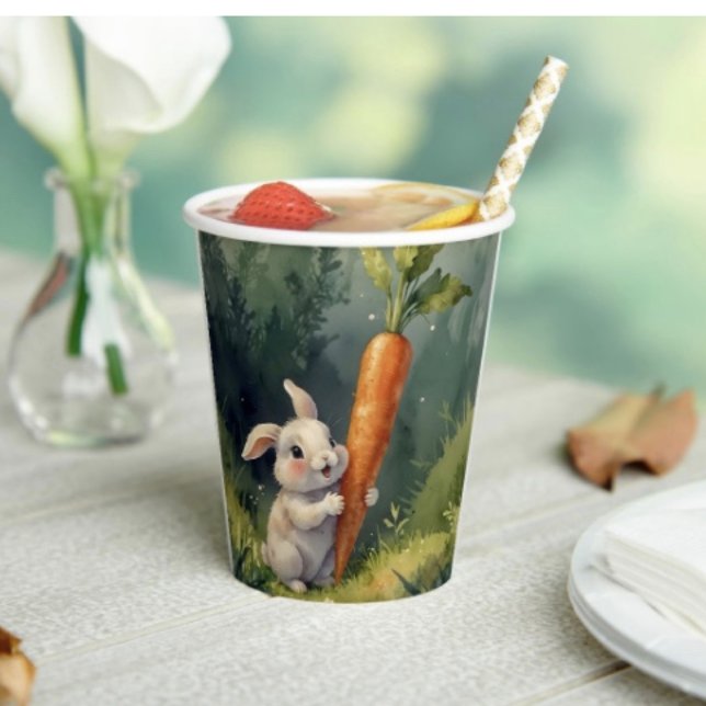 Vasos De Papel Sueños de conejitos en Meadow: Cups de papel sensa (Subido por el creador)
