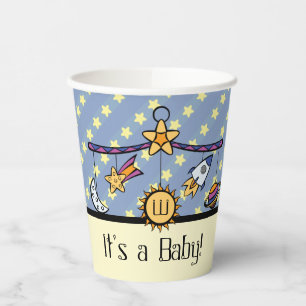 Vasos De Papel Sueños de la Copa Espacial de Papel Móvil